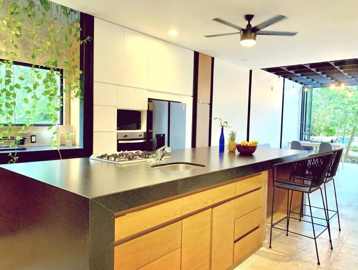 Glass Jungle Villa With Amazing Green Views -10 Min Dt Playa del Carmen Mexikó
