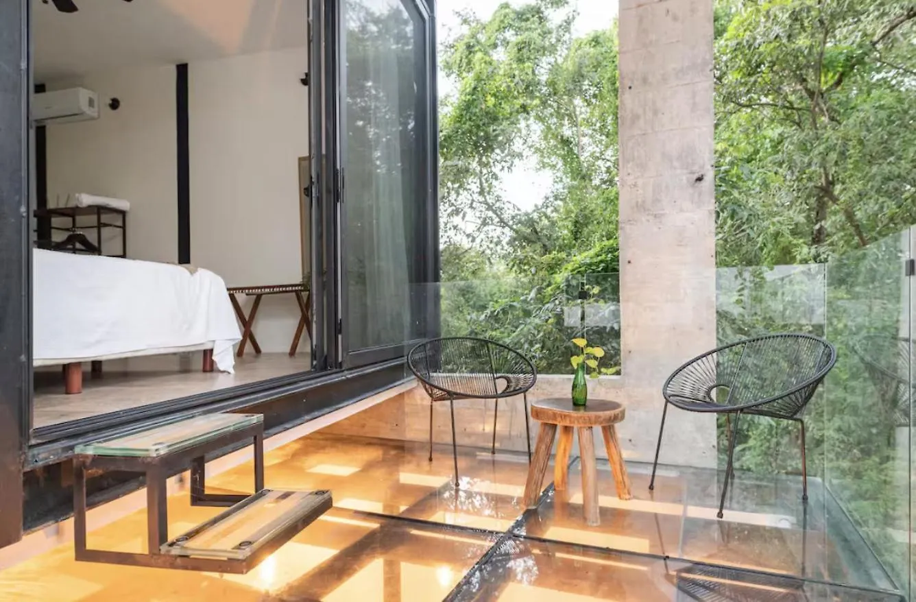 Glass Jungle Villa With Amazing Green Views -10 Min Dt Playa del Carmen